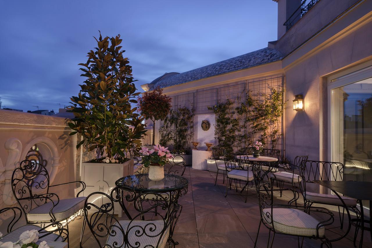 Relais&Châteaux Heritage Hotel Madri Exterior foto The hotel's terrace